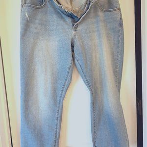 Women’s Sonoma Jeans 18 Blue Girlfriend Light Wash Stretch